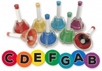 Kidsplay COMBINATION BELLS & Music-Go-Rounds ALPHADOTS Set 1