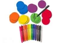 Music-Go-Rounds WRITE-ON DOTS & GEL CRAYONS