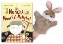 MUNCHA! MUNCHA! MUNCHA! Hardback & RABBIT  Puppet