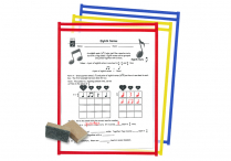 WIPE-CLEAN COVERS & MINI FELT ERASERS   12 each