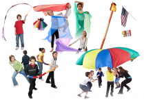 PARACHUTES, RIBBONS, AND SCARVES, OH MY! Movement Props