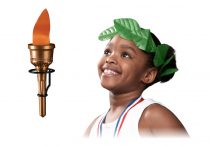 FLAME TORCH & LAUREL LEAF CROWN