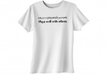 PLAYS WELL WITH OTHERS Womens T-shirt