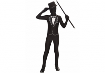 TUXEDO BODY SUIT plus TOP HAT & CANE