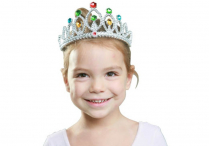 JEWELED SILVER TIARA