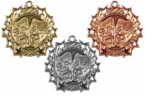 STAR DRAMA MASKS Medallion