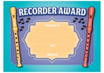 AWARD CERTIFICATE Recorder