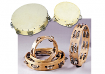 WOODEN TAMBOURINE