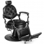 ***BARBOSSA Barber Chair - Black with Graphite Frame