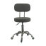 ELITE Stool - with Back   (Chrome & Grey)