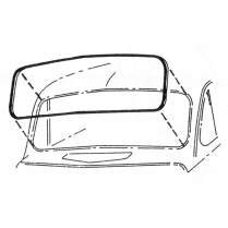 Windshield Seal - V Butted Glass - 1940-47 Ford Truck, 1940 Ford Car