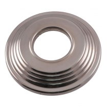 Door Handle & Window Crank Escutcheon - Chrome - 1940 Ford Car  