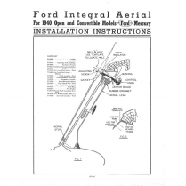 Radio Antenna Assembly - Open Car & Wagon - Mercury - 1940 Ford Car  
