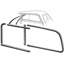 Quarter Window Glass Anti-Rattler Kit - Wagon - 1949-51 Ford and Mercury Car