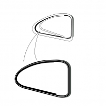 Quarter Window Seal - Push Out Window - 1950-51 Mercury
