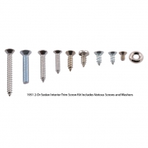 Interior Trim Screw Kit - Stainless - 2 Door Sedan - 1951 Ford Car  