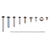 Interior Trim Screw Kit - Stainless - 4 Door Sedan - 1951 Ford Car  