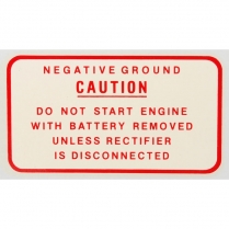Battery Cover Decal - Electric Start Silver Eagle - 1962-65 Cushman Scooter