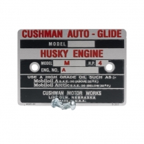 Engine Nameplate Emblem - Autoglide - 1945-47 Cushman Scooter