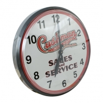 Clock - Cushman Sales And Service - 1937-65 Cushman Scooter 