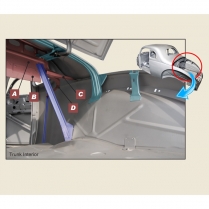 Seat Back Brace Kit - 1940 Ford Car