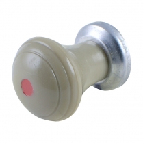 Cigar Lighter Knob - Gray Tan with Red Letters - 1946 Ford Car  