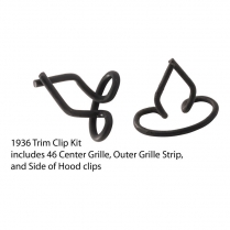 Body Trim Clip Kit -All Body Styles - 1936 Ford Car  