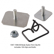 Body Trim Clip Kit -All Body Styles - 1947-48 Ford Car  