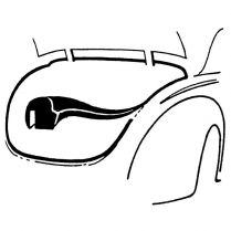 Trunk Lid Seal - Original Solid Core - 1937-48 Ford Car