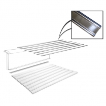 Bed Strip Set - Polished Stainless - 6 1/2' Bed - No Holes - 1948-72 Ford Truck