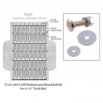 Bed Bolt Kit - Polished Stainless Bolts - 1948-56 Ford Truck