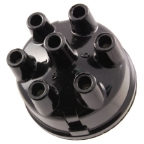 Distributor Cap - 6 cylinder - Black - 1948-60 Ford Truck, 1966-74 Ford Bronco, 1949-71 Ford Car