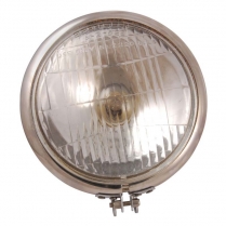 KD Headlight Assembly - Double Terminal - Chrome  - 1949-58 Cushman Scooter 