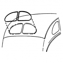 Back Glass Seal - Sedan - 1938-40 Ford Car