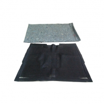 Floor Mat - Rubber - No Die Cut Holes - 1935-47 Ford Truck