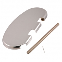 Running Board - LH - Chrome - 1952-65 Cushman Scooter