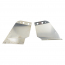 Battery Cover - Stainless Steel Set - 1962-65 Cushman Scooters 