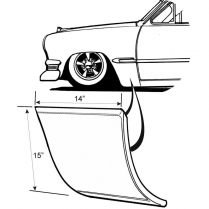 Fender Panel - 1949-51 Ford Car  