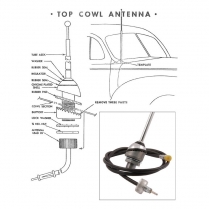 Radio Antenna Assembly - 1949-51 Ford Car  