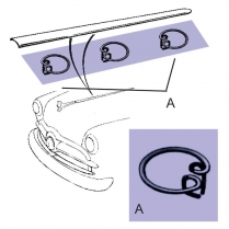 Hood Molding Clip Kit - 1949-50 Ford Car