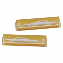 Door Molding Emblem - 1949 Ford Car