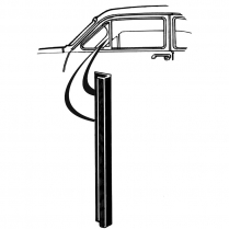 Back Edge of Vent Window Seals - 2 & 4 Door Sedan & Coupe - 1949-51 Ford Car