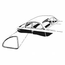 Quarter Window Seal - Stationary Window - 1949-51 Ford Car