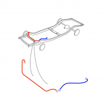 Steel Brake Line Kit - Front Axle - 1949-50 Ford Car