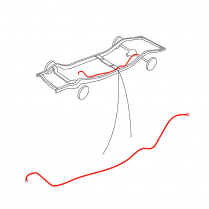 Steel Brake Line Kit - Front to Rear - 1949-50 Ford Car