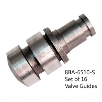 Valve Guide Set - 1 piece Solid Guide - Set of 16 - 1948-53 Ford Truck, 1949-53 Ford Car