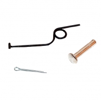 Hood Safety Catch Spring and Pin Kit - 1949-52 Ford Car  