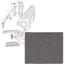 Fresh Air Duct Ventilating Screen - 1949 Ford Car