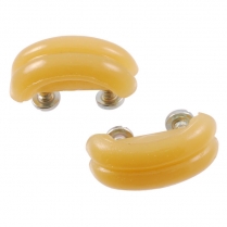 Rear Seat Ash Tray Knobs - Yellow Brown - 1939 Ford Car