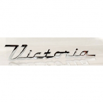Door Script or Emblem - Chrome - "Victoria" - 1955-56 Ford Car
